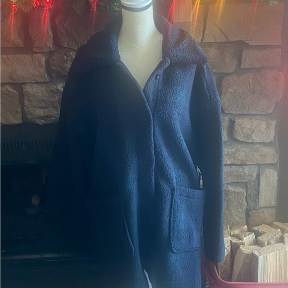 NWT-LEE-OVERSIZED FLEECE JACKET-SIZE 3X - Picture 4 of 6